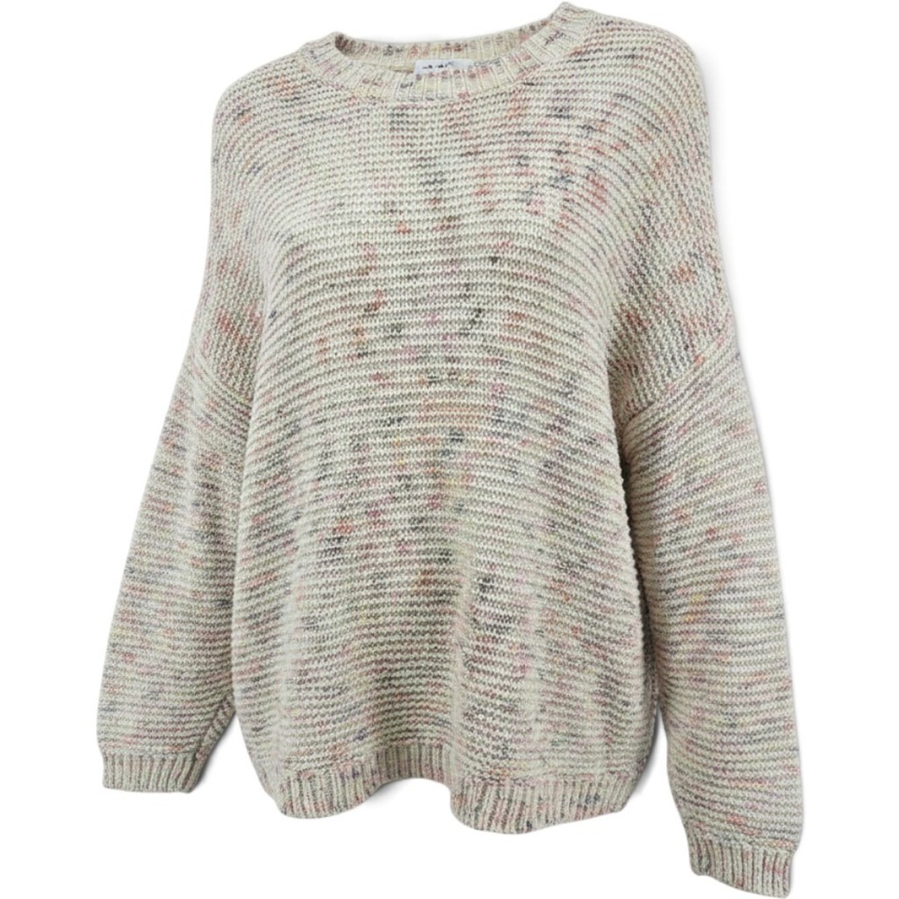 Aerie Sweater Womens L Tie Back Multicolor Space Dye Open Knit EUC